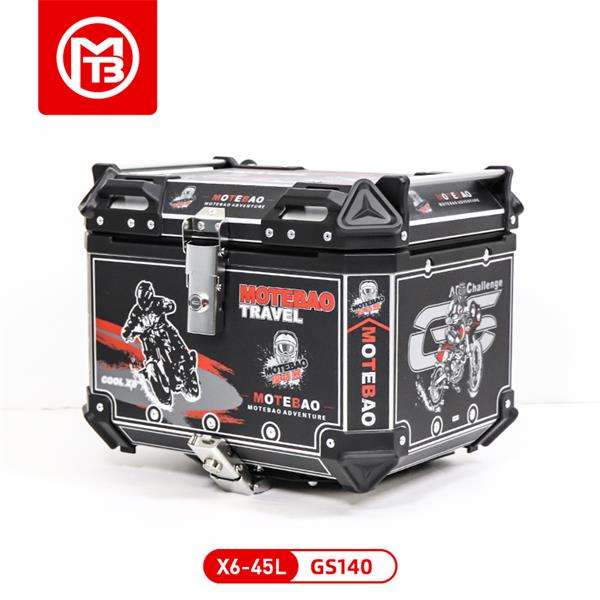 Silver Topcase 45L Trunk Top Box For Motorcycle Silver Topcase 45L Trunk Top Box For Motorcycle
