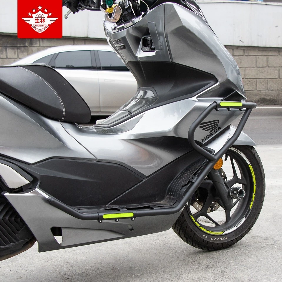 HONDA PCX160 BLACK CARBON STEEL CRASH BAR