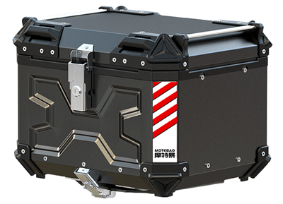 X6 ALUMINUM BLACK 65L X-SHAPE TOP CASE