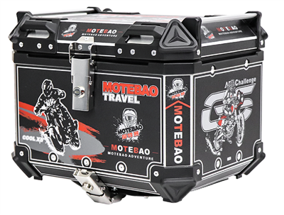 X6 ALUMINUM DECAL 50L TOP CASE