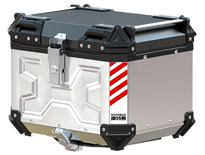 X6 ALUMINUM SILVER 50L X-SHAPE TOP CASE