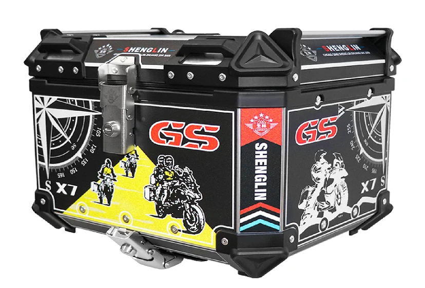 X7 ALUMINUM DECAL 36L TOP CASE